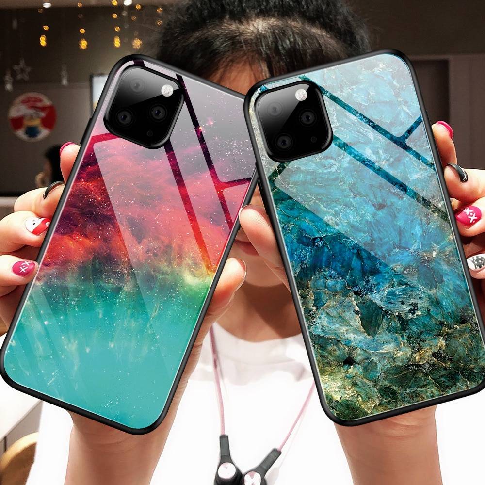 Space Tempered Glass Phone Cases For Iphone 