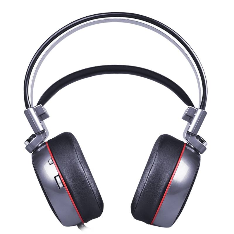 Virtual Surround Bass Gaming Headset with LED Mic
